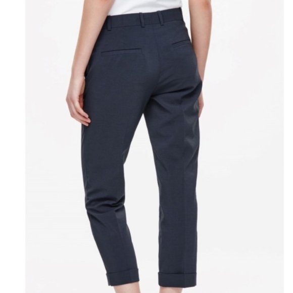 COS Straight Tailored Trousers in Shadow Blue - Picture 3 of 11